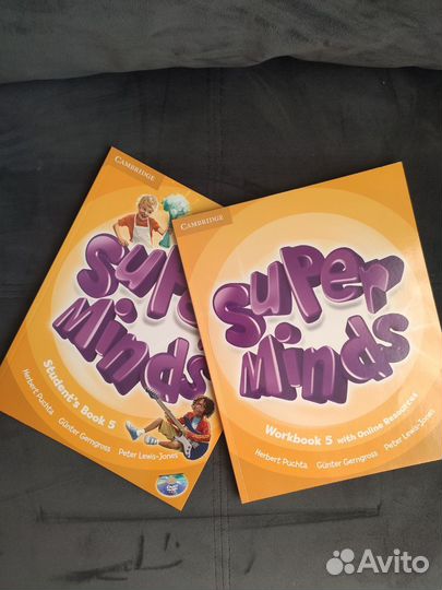 Super minds 5, учебник и рабочая тетрадь