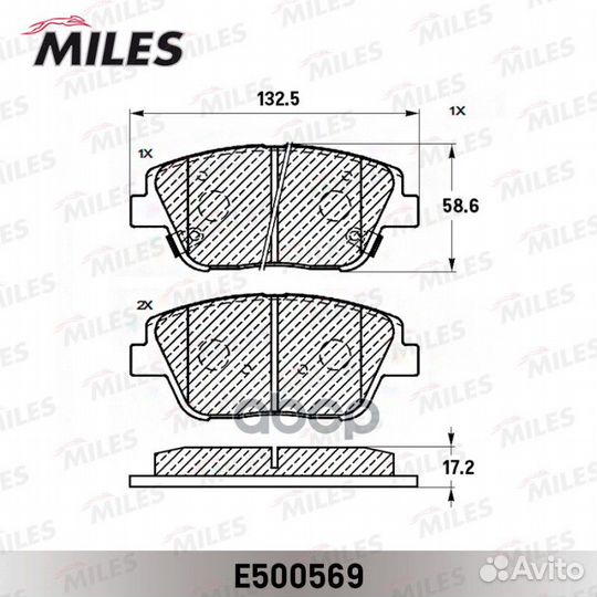 Колодки тормозные передние керамичекие Optima