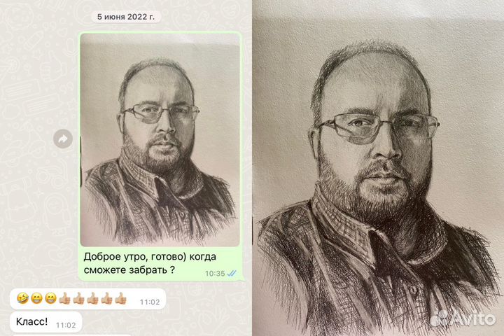 Портреты по фото на заказ