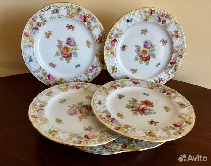 Шесть десертных тарелок. Цена за все. Германия