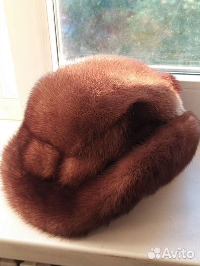 Шапка из норки женская