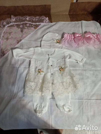 Комплект на выписку для девочки