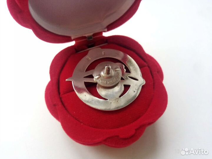 Знак, значок серебро 925. Зенит. Футбольный клуб