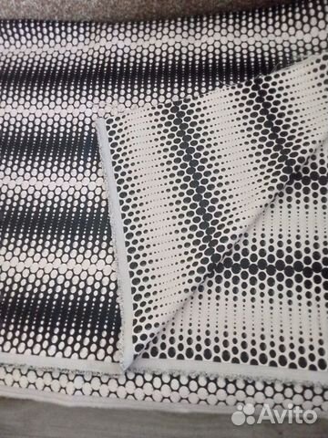 Ткань жаккард черно-бежевый