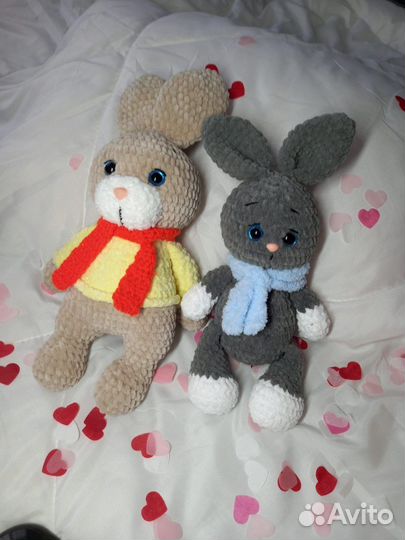 Вязаный зайка