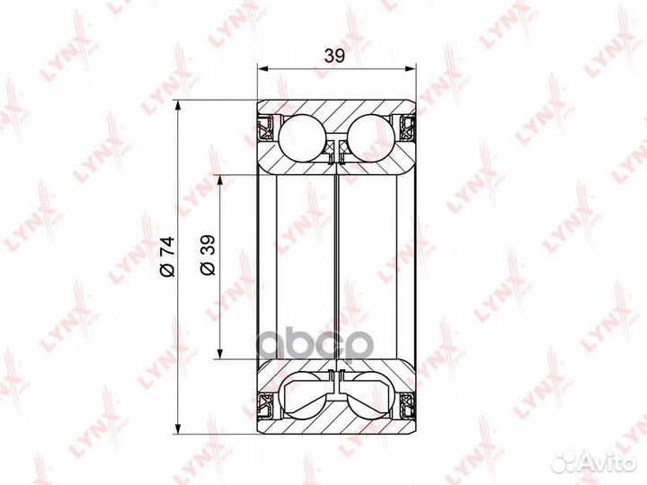 WB-1246 Подшипник ступицы lynxauto WB-1246 lynx