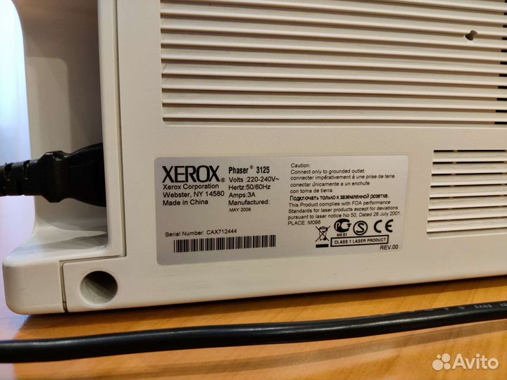Лазерный принтер Xerox Phaser 3125