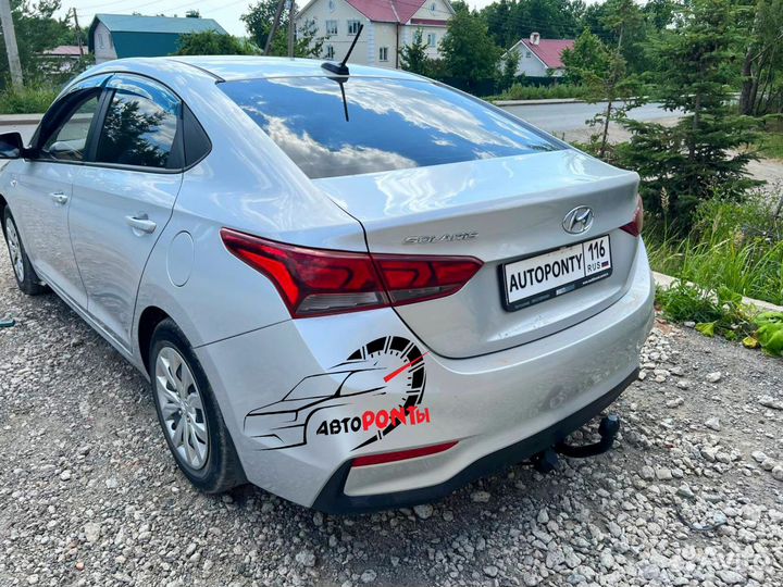 Фаркоп Хендай Солярис с 2017г съемный шар