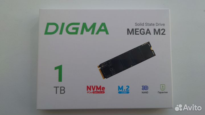 SSD digma Mega M2 1 Тб m2 nvme