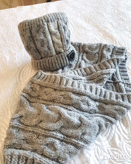 Комплект шапка и снуд женский