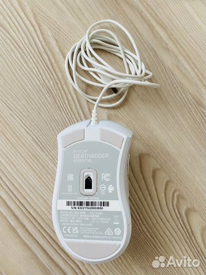 Игровая мышь проводная белая