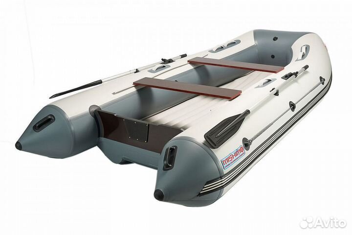 Лодка mishimo lite DF 370 бело-серая