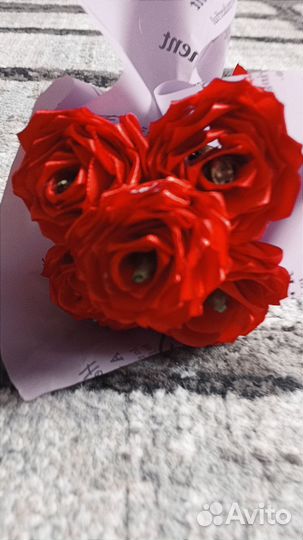 Букет из атласных лент