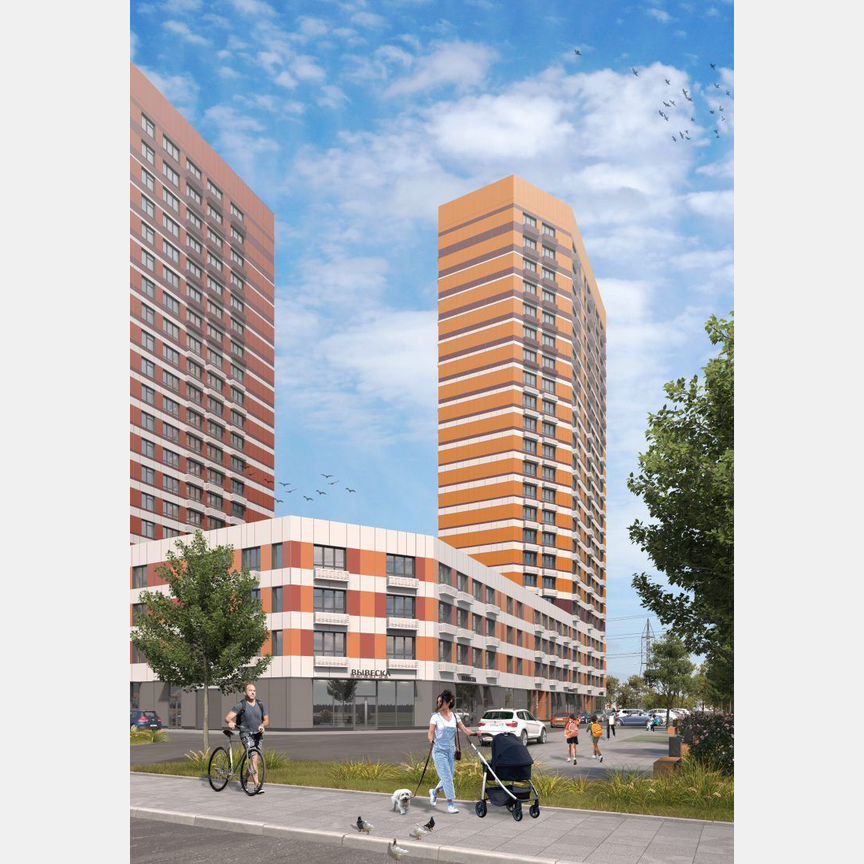 2-к. квартира, 48,8 м², 8/25 эт.