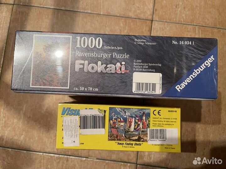 Пазлы 1000 деталей и 500