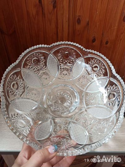 Ваза хрустальная большая СССР