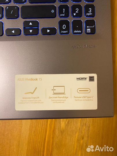 Ноутбук asus i3, 4gb, 256 gb ssd