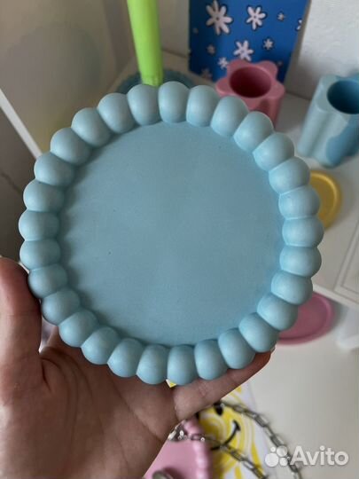 Декоративная подставка (поднос) из гипса