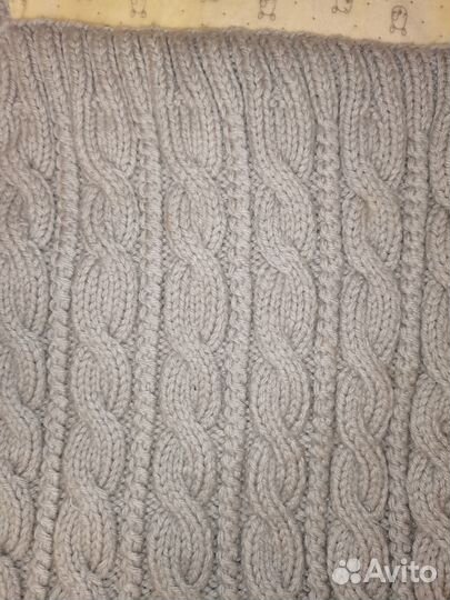 Конверт теплый вязаный на выписку в коляску