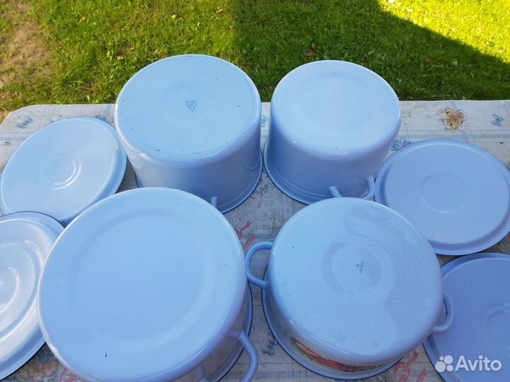 Кастрюля эмалированная сталь