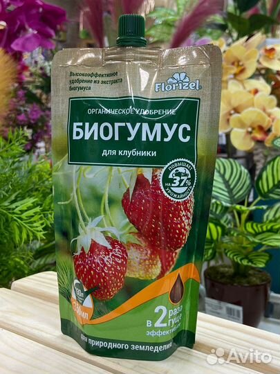 Удобрение Биогумус для клубники, Florizel, 350 мл