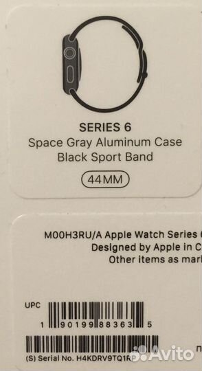 Часы apple watch 6 44 mm оригинал