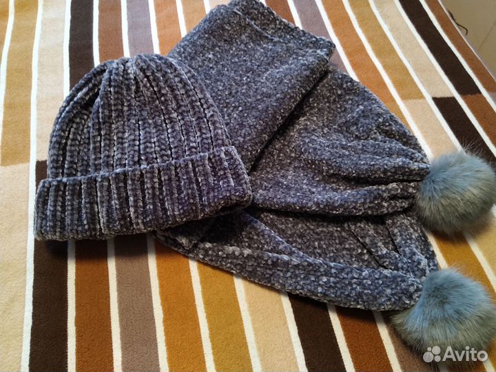 Комплект шапка и шарф