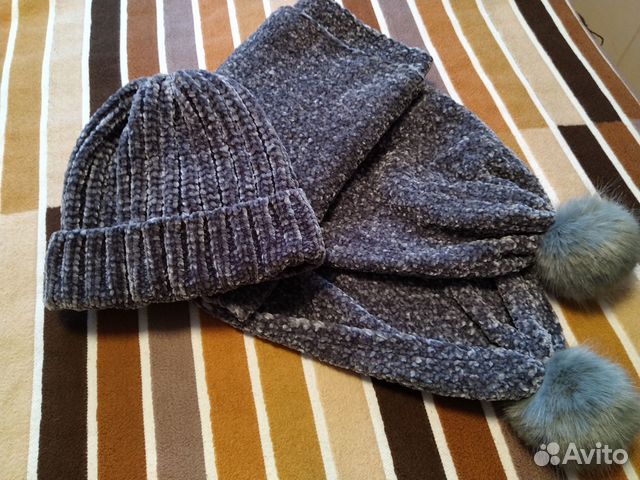 Комплект шапка и шарф