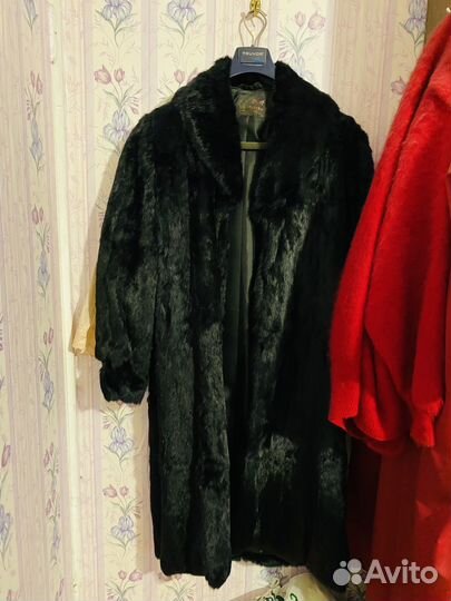 Старая шуба из кролика