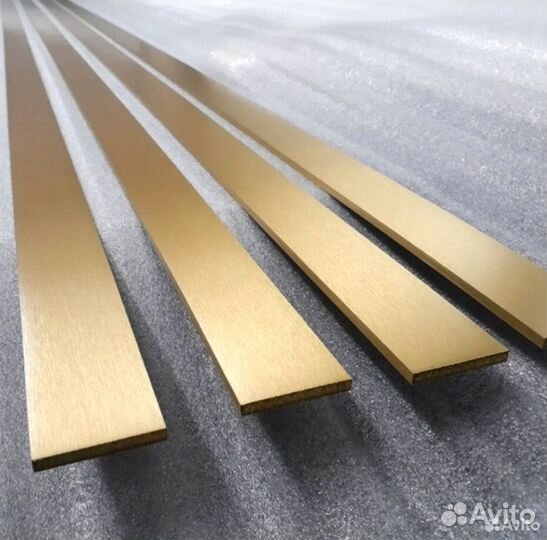 Полоса латунь полированная, вставка