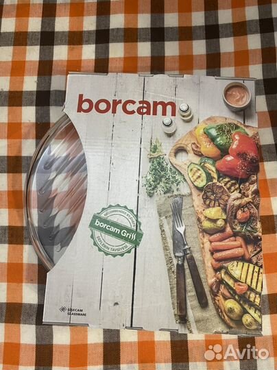 Форма для запекания стеклянная Borcam гриль