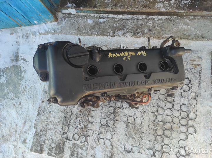 Гбц в сборе Nissan qg15de механический дроссель