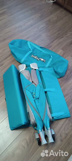 Детская кровать манеж с матрасом Babiton