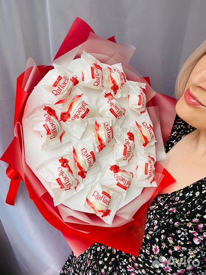 Букет из конфет raffaello