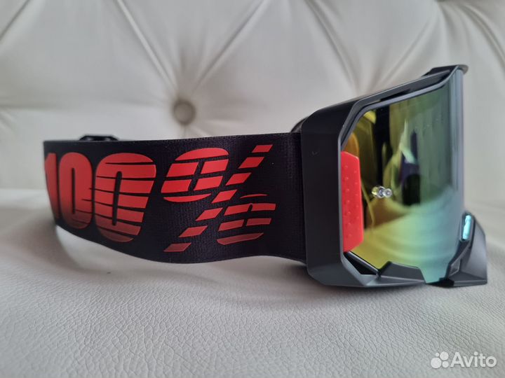 Маска 100 Armega Goggle Tzar Mirror Gold Lens