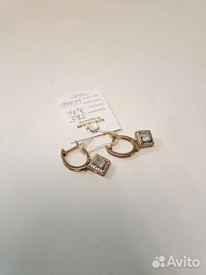 Золотые серьги 585 пробы