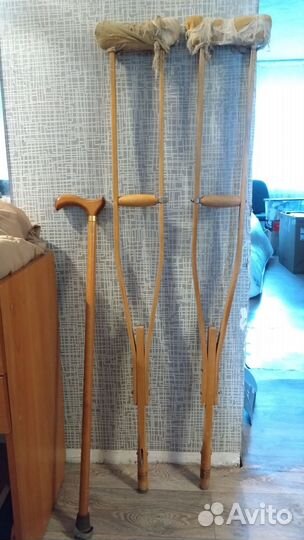 Трость деревянная