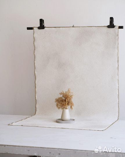 Фотофон на холсте текстура двусторонний
