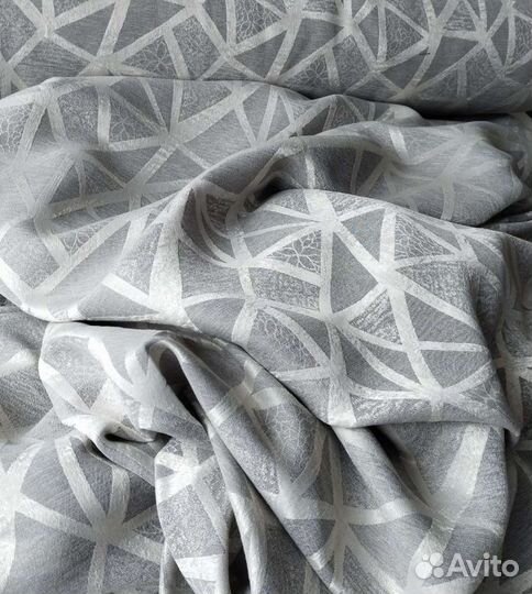 Ткань для штор софт геометрия