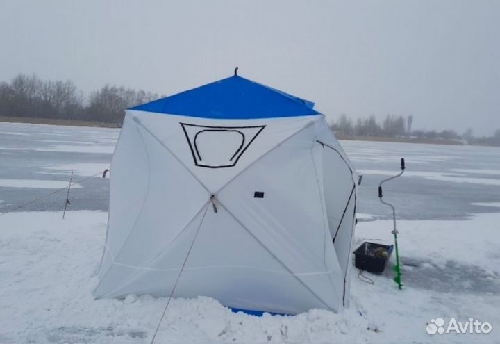 Зимняя палатка 2 в 1, 3 местная, 3 слойная