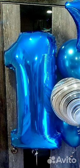 Цифра 1 + набор на годик