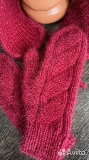 Шапка - ушанка и варежки