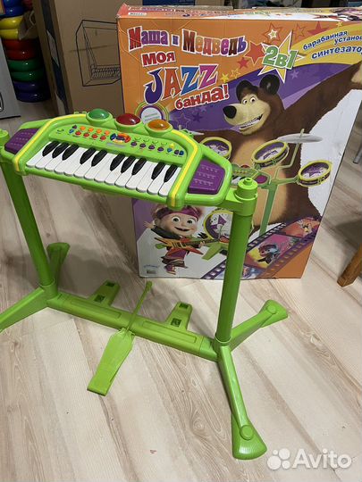 Детский синтезатор пианино 2 в 1