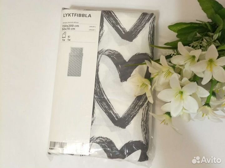 Постельное белье IKEA ликтфиббла хлопок комплект