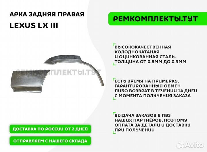 Арка задняя правая Lexus LX 3
