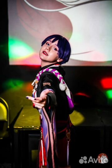 Косплей на скарамуччу геншин