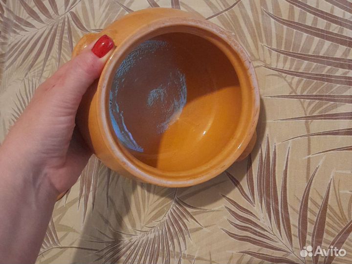 Горшок глиняный 1литр