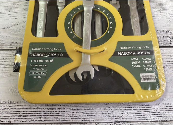 Ключи накидные с трещоткой и шарнирной головкой