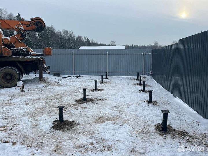 Винтовые сваи под ключ, свайно-винтовой фундамент