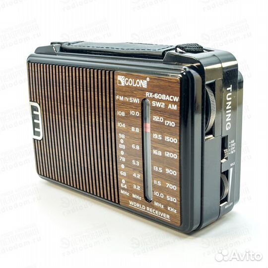 Радиоприемник USB SD FM RX-608AC golon